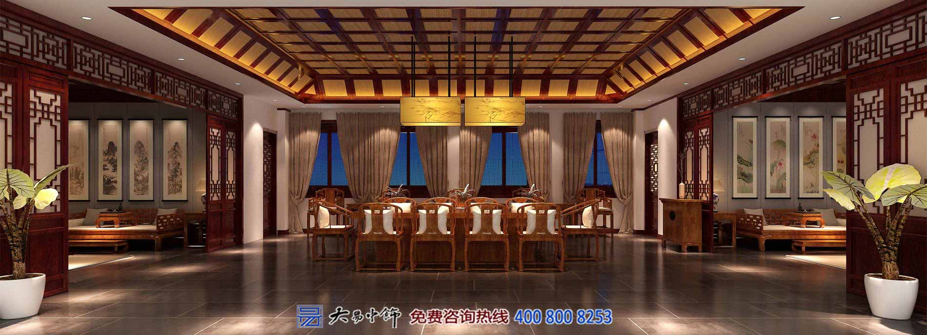 2019年新年佳節中式設計案例效果圖