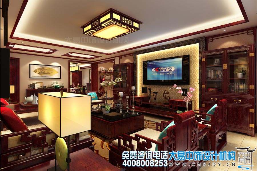 客廳中式設(shè)計(jì)裝修效果圖