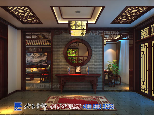 黑龍江哈爾濱280平米中式復式樓裝飾效果圖