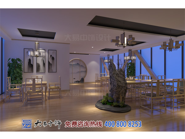 北京五棵松瑜伽館中式設計裝修效果圖