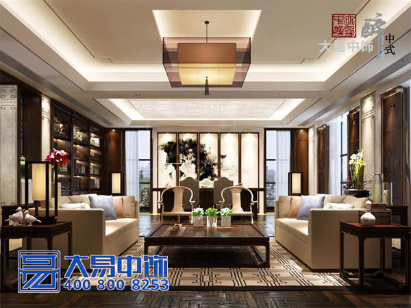 上?，F代新中式會所裝修效果圖