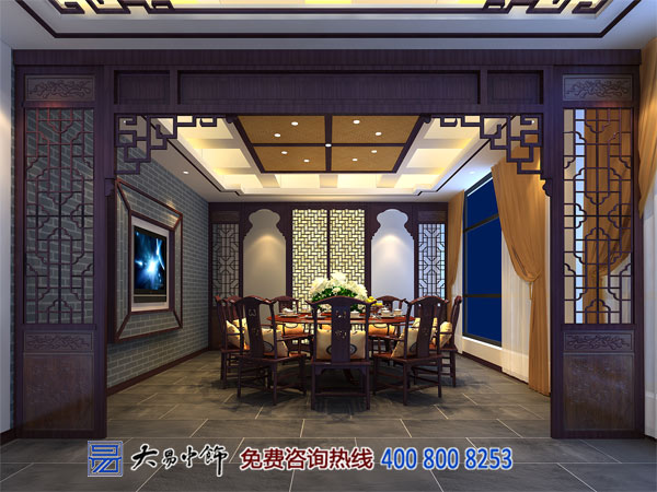 青海西寧中式酒樓設計 造禪意典雅就餐空間