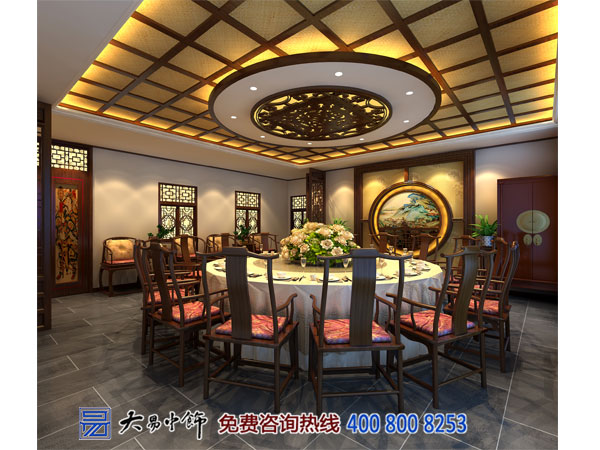 青海西寧中式酒樓設計 造禪意典雅就餐空間