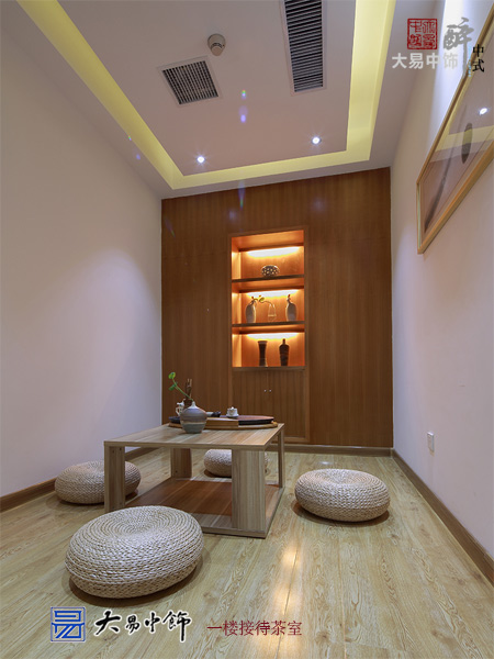 北京建國門瑜伽會館中式裝修硬裝效果圖