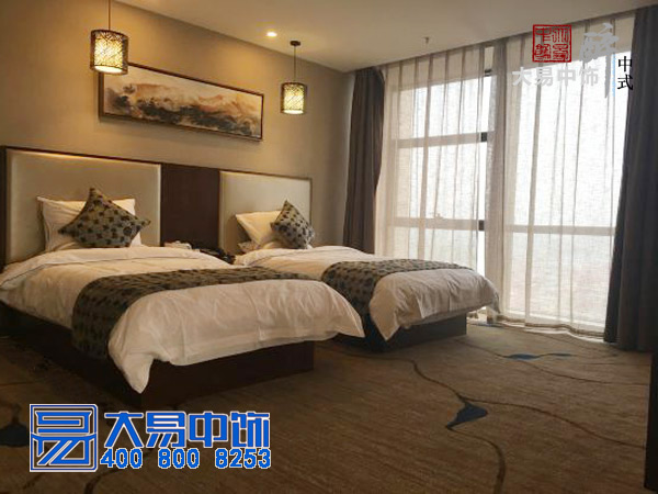 中式酒店裝修竣工現場 國際大酒店中式設計