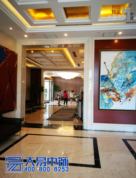 中式酒店裝修竣工現場 國際大酒店中式設計