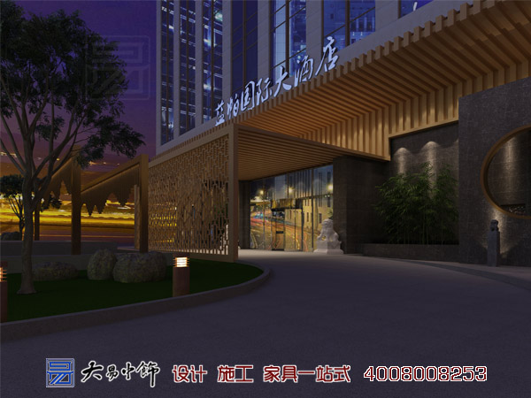 北京蘭帕國際酒店商務會議廳新中式風格裝修設計(一)